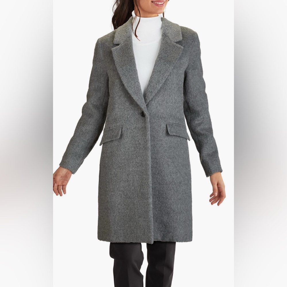 Cole Haan Wool Alpaca Blend Coat